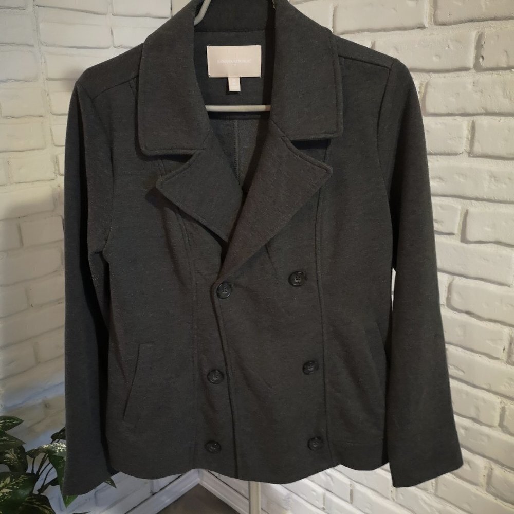 Banana Republic Ladies Light Fleece Lined Grey Jacket